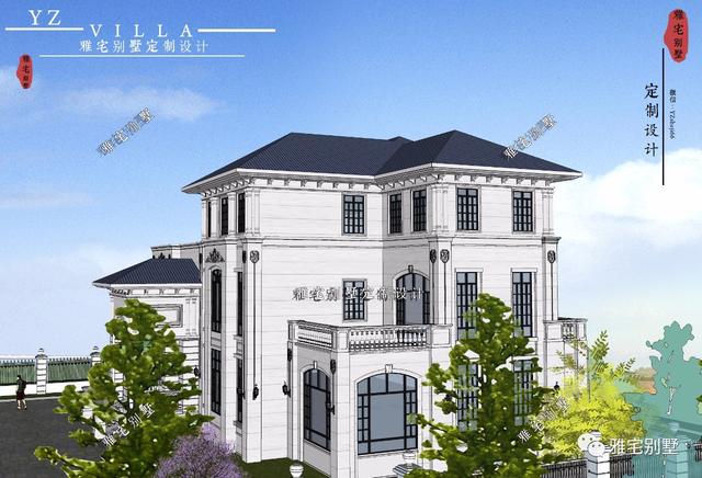 湖南三層歐式別墅設計圖，一套遠離城市喧囂的居家之所