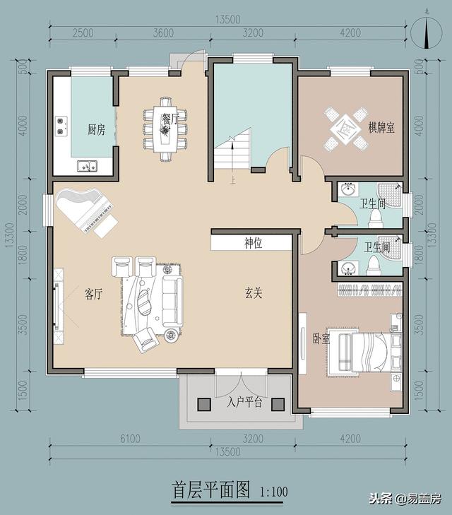 歐式別墅設(shè)計(jì)圖，家庭KTV配頂層露臺(tái)，生活享受引鄉(xiāng)親羨慕，造價(jià)60萬