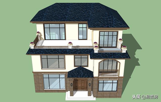 歐式別墅設(shè)計(jì)圖，家庭KTV配頂層露臺(tái)，生活享受引鄉(xiāng)親羨慕，造價(jià)60萬