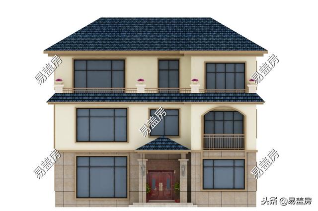 歐式別墅設(shè)計(jì)圖，家庭KTV配頂層露臺(tái)，生活享受引鄉(xiāng)親羨慕，造價(jià)60萬