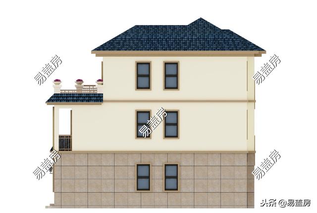 歐式別墅設(shè)計(jì)圖，家庭KTV配頂層露臺(tái)，生活享受引鄉(xiāng)親羨慕，造價(jià)60萬