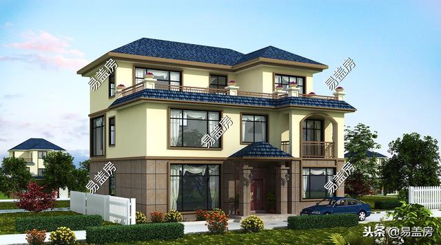 歐式別墅設(shè)計(jì)圖，家庭KTV配頂層露臺(tái)，生活享受引鄉(xiāng)親羨慕，造價(jià)60萬