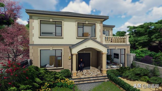 38萬鄉(xiāng)村別墅設(shè)計圖推薦，甘肅鋼結(jié)構(gòu)歐式小樓性價比十足，真漂亮