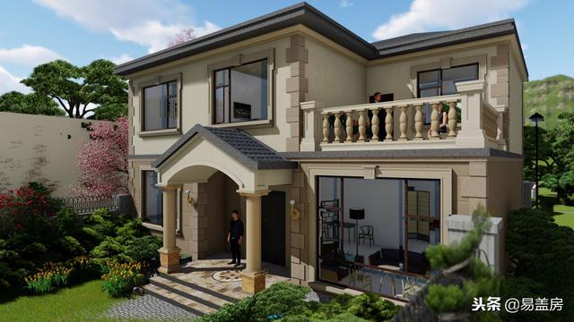 38萬鄉(xiāng)村別墅設(shè)計圖推薦，甘肅鋼結(jié)構(gòu)歐式小樓性價比十足，真漂亮