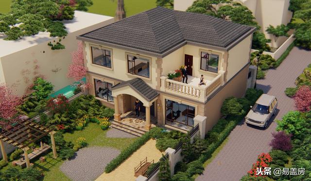 38萬鄉(xiāng)村別墅設(shè)計圖推薦，甘肅鋼結(jié)構(gòu)歐式小樓性價比十足，真漂亮