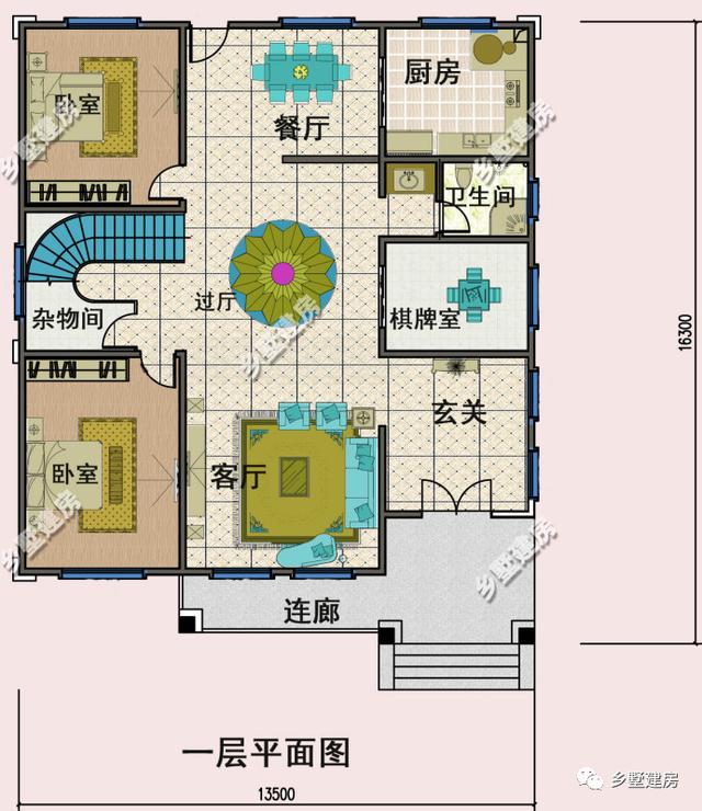 14X16米的農(nóng)村別墅設(shè)計圖，為了過年回家有面子，您的首選！