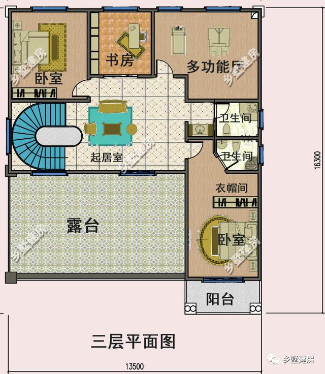 14X16米的農(nóng)村別墅設(shè)計圖，為了過年回家有面子，您的首選！