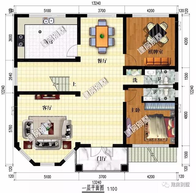 13.2×12.1米三層小別墅設(shè)計(jì)圖，帶架空層做車(chē)庫(kù)，大氣又實(shí)用
