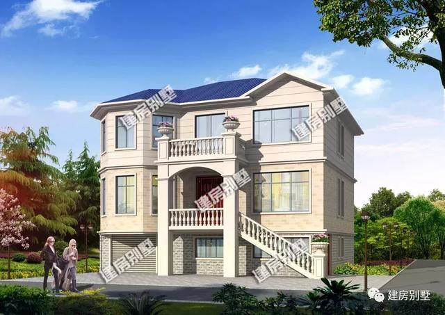 13.2×12.1米三層小別墅設(shè)計(jì)圖，帶架空層做車(chē)庫(kù)，大氣又實(shí)用