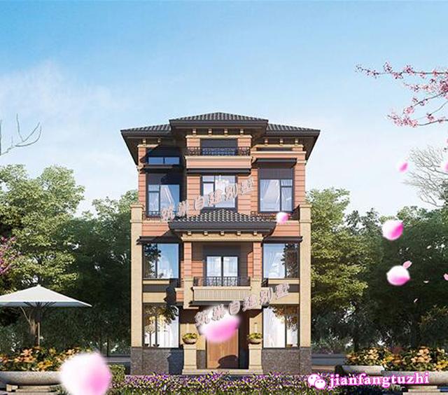 100平米以內(nèi)農(nóng)村四層小別墅設(shè)計圖，你的夢幻花園！