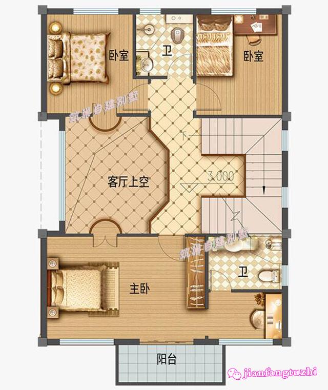 100平米以內(nèi)農(nóng)村四層小別墅設(shè)計圖，你的夢幻花園！