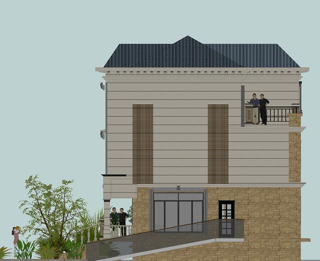 54萬360平方三層大氣別墅設(shè)計圖，室內(nèi)布局盡然都是業(yè)主想法