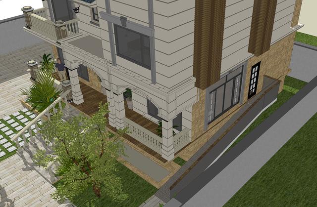 54萬360平方三層大氣別墅設(shè)計圖，室內(nèi)布局盡然都是業(yè)主想法