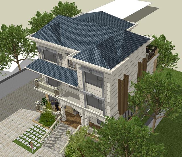 54萬360平方三層大氣別墅設(shè)計圖，室內(nèi)布局盡然都是業(yè)主想法