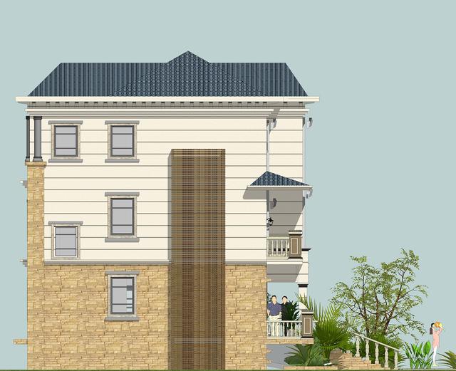 54萬360平方三層大氣別墅設(shè)計圖，室內(nèi)布局盡然都是業(yè)主想法