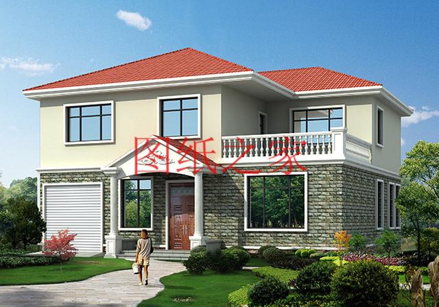 160平米的二層別墅設(shè)計圖，14X12米方正又實用，農(nóng)村建房的首選戶型！