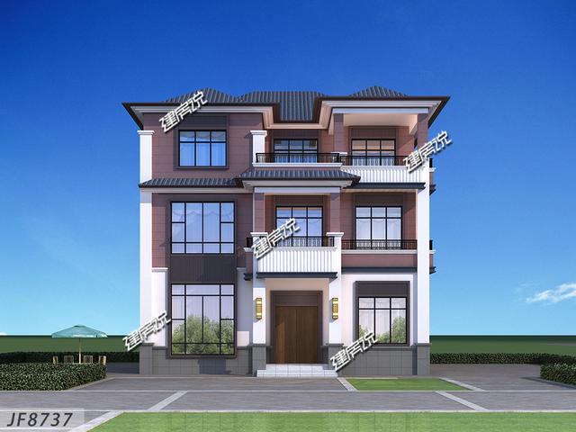 新中式別墅設(shè)計(jì)圖，農(nóng)村富貴人家都這樣建，氣派，有品位