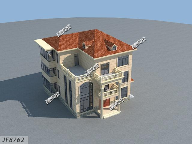 鄉(xiāng)村自建別墅設計圖，占地163平，方方正正好戶型，值得一建