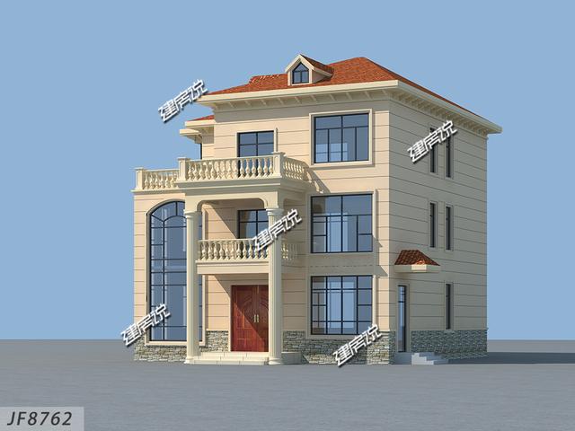 鄉(xiāng)村自建別墅設計圖，占地163平，方方正正好戶型，值得一建