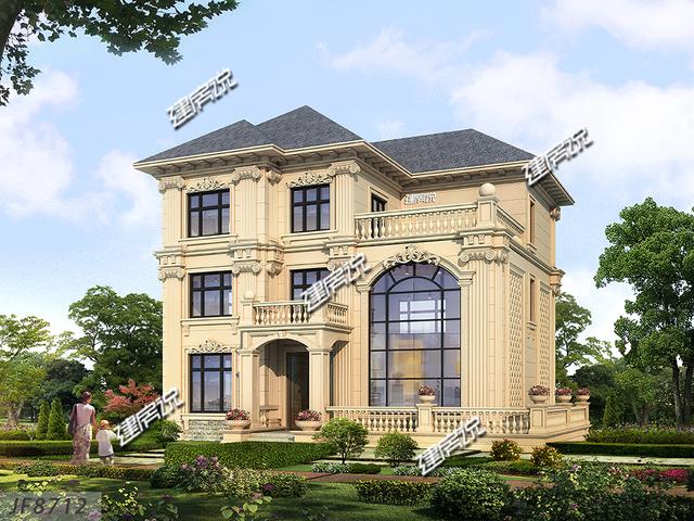 三層別墅設計圖，挑空客廳，大氣極了！包您滿意！