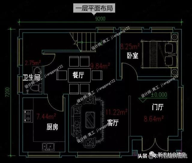 70平的農(nóng)村小戶型自建房屋，趕緊來挑選您喜歡的戶型吧！