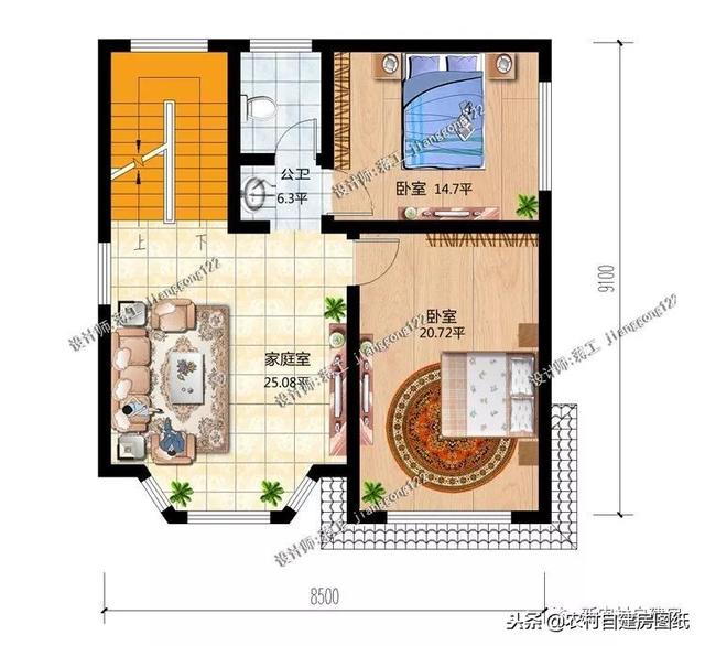 70平的農(nóng)村小戶型自建房屋，趕緊來挑選您喜歡的戶型吧！