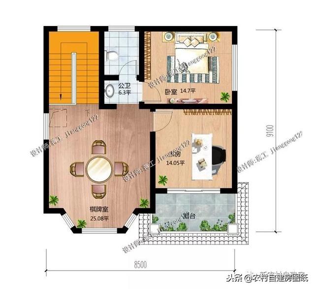 70平的農(nóng)村小戶型自建房屋，趕緊來挑選您喜歡的戶型吧！