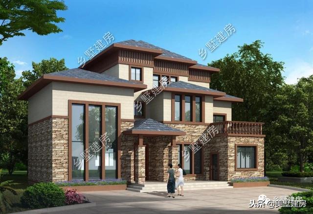 時(shí)尚洋氣農(nóng)村別墅設(shè)計(jì)圖，怕成本太高？這兩套30萬(wàn)左右的你肯定喜歡！
