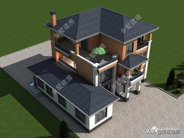 兩套農(nóng)村三層別墅設計圖，錯落有致的新型別墅或布局方正的歐式