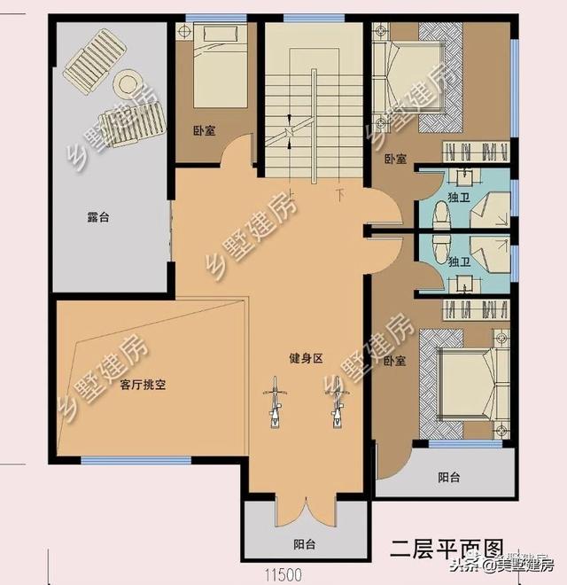 兩套農(nóng)村三層別墅設計圖，錯落有致的新型別墅或布局方正的歐式