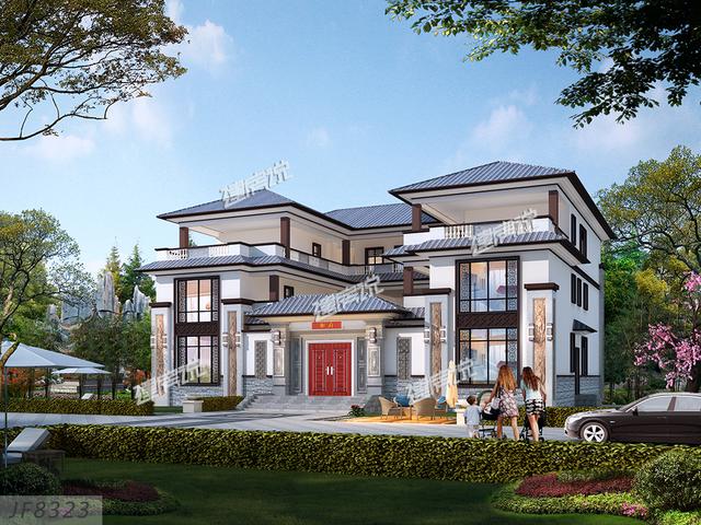 中式豪宅設(shè)計圖，2024年就是不一樣的一年，在村里牛逼轟轟