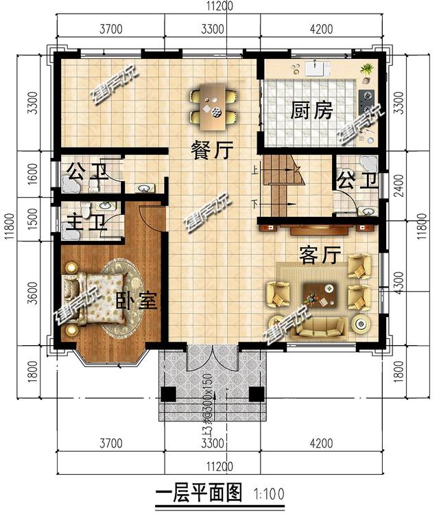 經(jīng)典別墅設(shè)計圖，有宅基地的有福咯，這棟漂亮別墅等你回家建！
