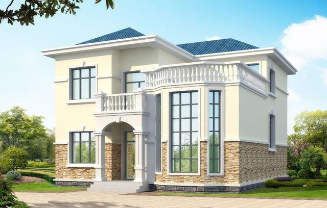 優(yōu)美二層小洋樓設(shè)計(jì)圖，20萬建別墅，實(shí)景一棟比一棟優(yōu)秀！