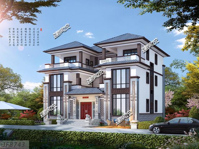2024年新中式別墅設計，回鄉(xiāng)建造，讓人人都知道你在外面賺到了錢