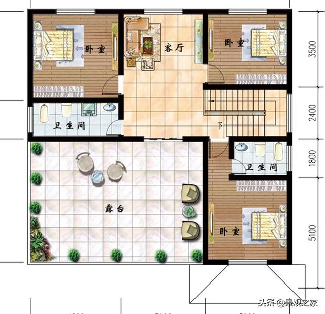 三層復(fù)式磚混結(jié)構(gòu)小別墅設(shè)計(jì)圖推薦，2024火爆銷售中.........