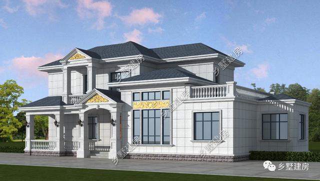 歐式二層小別墅設計圖，美到了極致，從骨子里透出的高貴感！