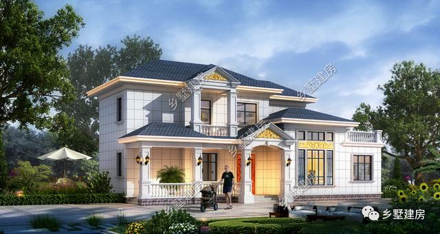 歐式二層小別墅設計圖，美到了極致，從骨子里透出的高貴感！