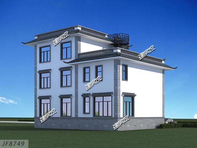 中式別墅設(shè)計圖，準(zhǔn)備35萬開建，艾特所有農(nóng)村人，有地建房趁早，