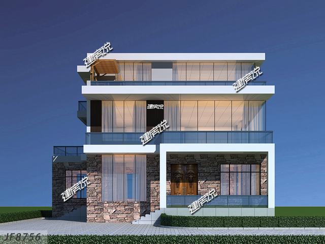 新款現(xiàn)代別墅設(shè)計圖，現(xiàn)代年輕人最愛，建一棟很拉風