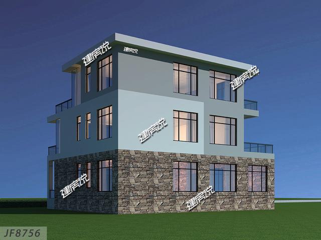 新款現(xiàn)代別墅設(shè)計圖，現(xiàn)代年輕人最愛，建一棟很拉風