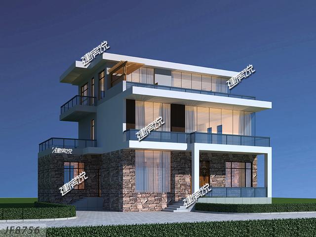 新款現(xiàn)代別墅設(shè)計圖，現(xiàn)代年輕人最愛，建一棟很拉風