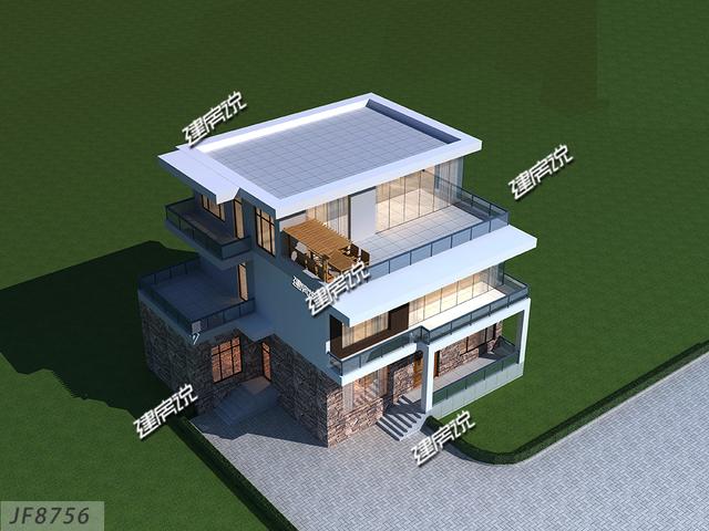 新款現(xiàn)代別墅設(shè)計圖，現(xiàn)代年輕人最愛，建一棟很拉風