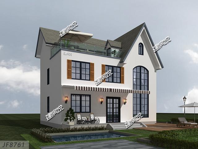 設(shè)計(jì)感十足的三層別墅設(shè)計(jì)圖，太好看了，一眼就愛上