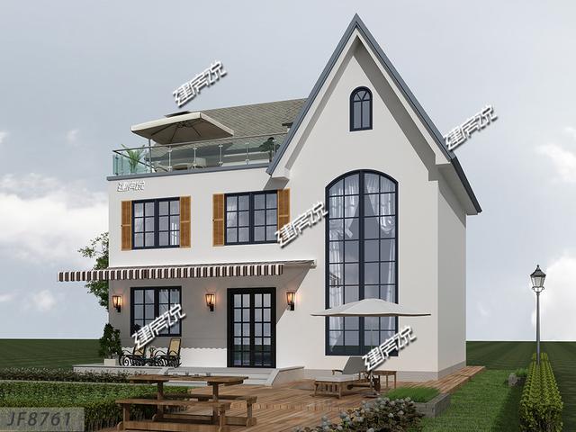 設(shè)計(jì)感十足的三層別墅設(shè)計(jì)圖，太好看了，一眼就愛上