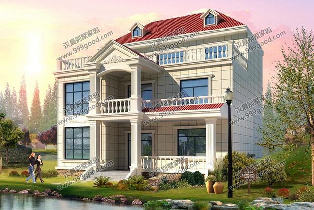 簡歐別墅設(shè)計(jì)圖，占地135平，復(fù)式挑空和健身房，誰更深得你心？