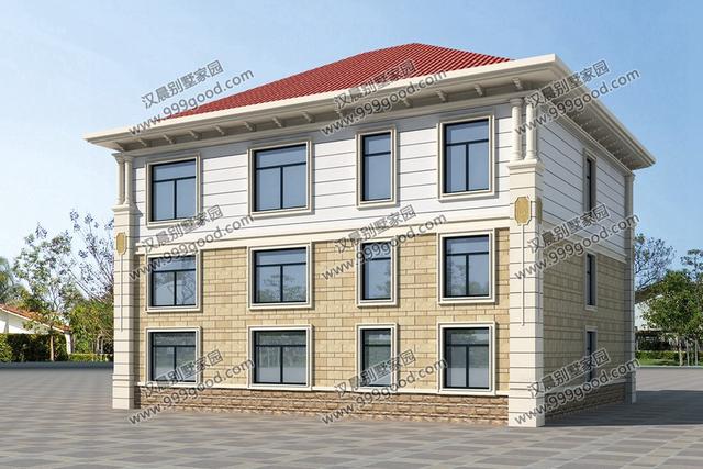 簡歐別墅設(shè)計(jì)圖，占地135平，復(fù)式挑空和健身房，誰更深得你心？