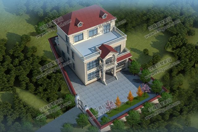 簡歐別墅設(shè)計(jì)圖，占地135平，復(fù)式挑空和健身房，誰更深得你心？