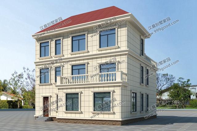 簡歐別墅設(shè)計(jì)圖，占地135平，復(fù)式挑空和健身房，誰更深得你心？