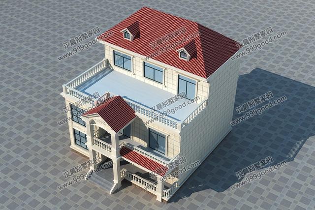 簡歐別墅設(shè)計(jì)圖，占地135平，復(fù)式挑空和健身房，誰更深得你心？