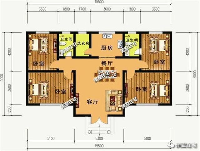 5套一層別墅設(shè)計(jì)圖，每一套都很便宜，最后一套最好看！